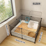 Easy-Clean Plastic Rabbit Cage