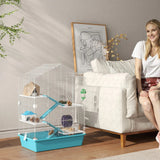 Spacious Equipped Hamster Cage