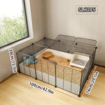 Easy-Clean Plastic Rabbit Cage