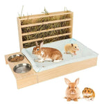 Rabbit Cage with Hay Rack