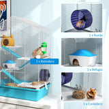 Spacious Equipped Hamster Cage