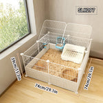 Easy-Clean Plastic Rabbit Cage