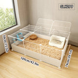 Easy-Clean Plastic Rabbit Cage